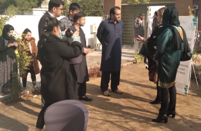 Lord Sarfraz visits Afghan refugees
